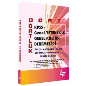 KPSS A Grubu Dört Dörtlük Son Dörtlü İktisat - 4T Yayınları