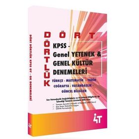 KPSS A Grubu Dört Dörtlük Son Dörtlü İktisat - 4T Yayınları