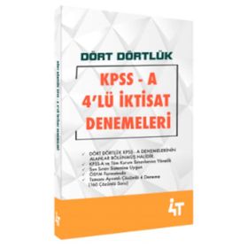 KPSS A Grubu Dört Dörtlük Son Dörtlü İktisat - 4T Yayınları