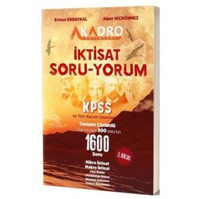 KPSS A Grubu İktisat Soru Yorum Soru Bankası Erman Erbaykal - A Kadro Yayınları