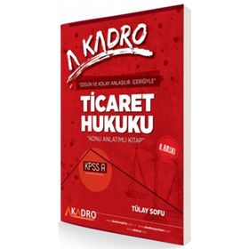 KPSS A Grubu Ticaret Hukuku Konu Anlatımlı - A Kadro Yayınları