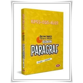 KPSS ALES DGS Dizayn Yeni Nesil Sorularla Paragraf Soru Bankası Data Yayınları