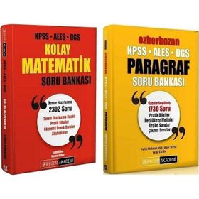 KPSS ALES DGS Kolay Matematik + Ezberbozan Problemler + Paragraf Soru Pegem Akademi Yayınları