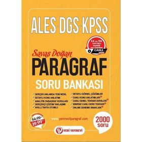 KPSS ALES DGS Paragraf Soru Bankası Veri Yayınevi-Doktrin Yayınları
