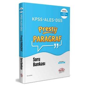 Kpss Ales Dgs Prestij Paragraf Soru Bankası - Editör Yayınları