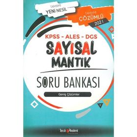 KPSS ALES DGS Sayısal Mantık Tamamı Çözümlü Soru Bankası 2021-Tercih Akademi Yayınları