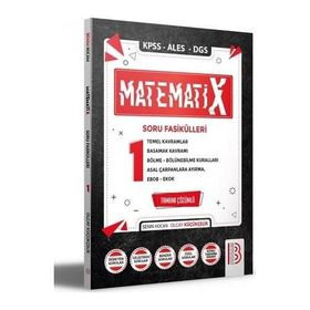 KPSS ALES DGS TYT Matematix Soru Fasikülleri 1 Benim Hocam Yayınları