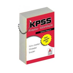 KPSS Anayasa- Vatandaşlık Strateji Kartları Delta Kültür-Eğitim