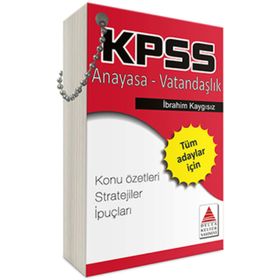 KPSS Anayasa Vatandaşlık Strateji Kartları - Delta Kültür Yayınevi