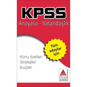 KPSS Anayasa-Vatandaşlık Strateji Kartları - Delta Kültür Yayınları