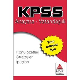 KPSS Anayasa-Vatandaşlık Strateji Kartları - Delta Kültür Yayınları