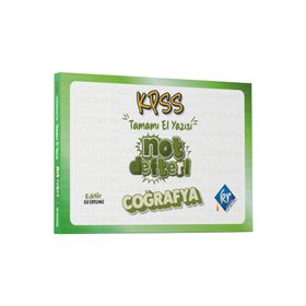 KPSS Coğrafya Konu Anlatımlı Not Defteri