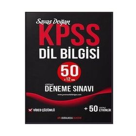 KPSS Dil Bilgisi Video Çözümlü 50 Deneme Sınavı - Dijital Hoca Akademi