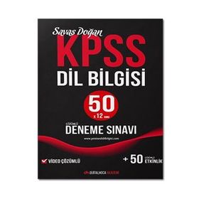 KPSS Dil Bilgisi Video Çözümlü 50 Deneme Sınavı - Dijital Hoca Akademi