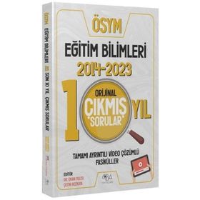KPSS Eğitim Bilimleri 2014-2023 Orijinal Son 10 Yıl Çıkmış Sorular Video Çözümlü CBA Yayınları
