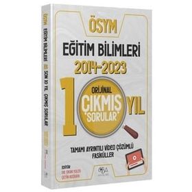 KPSS Eğitim Bilimleri 2014-2023 Orijinal Son 10 Yıl Çıkmış Sorular Video Çözümlü CBA Yayınları