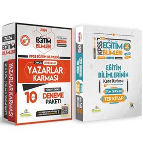 KPSS Eğitim Bilimleri Karakutu Tek Kitap ve 10'lu Yazarlar Karması Tamamı Çözümlü Deneme Paketi - İnformal Yayınları
