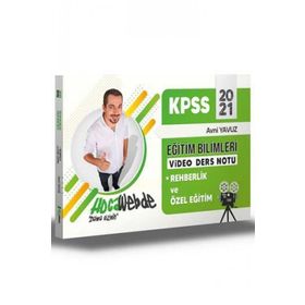 KPSS Eğitim Bilimleri Rehberlik ve Özel Eğitim Video Ders Notu 2021-Hocawebde Yayınları