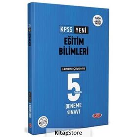 KPSS Eğitim Bilimleri Tamamı Çözümlü Süper 5'li Deneme Yediiklim Yayınları