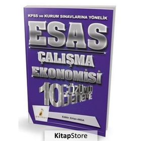 KPSS Esas Çalışma Ekonomisi 10 Çözümlü Deneme Erhan Arda Pelikan Tıp Teknik Yayınları