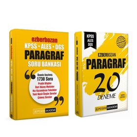 KPSS Ezberbozan Paragraf Soru ve Deneme Seti 2 Kitap - Pegem Yayınları