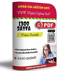 KPSS FUL PDF Eğitim Seti 1300 Sayfa Enine Boyuna Eğitim