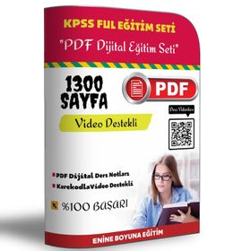 KPSS FUL PDF Eğitim Seti 1300 Sayfa Enine Boyuna Eğitim