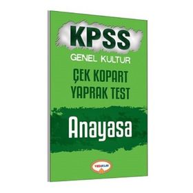 KPSS Genel Kültür Anayasa Çek Kopart Yaprak Test 2017 - kollektif