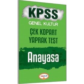 KPSS Genel Kültür Anayasa Çek Kopart Yaprak Test 2017 - kollektif