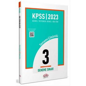 KPSS Genel Yetenek Genel Kültür 3 Deneme - Editör Yayınları