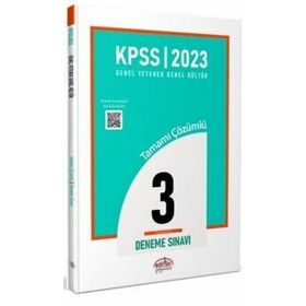 KPSS Genel Yetenek Genel Kültür 3 Deneme - Editör Yayınları