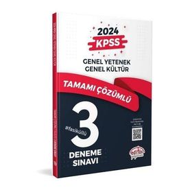 KPSS Genel Yetenek Genel Kültür 3 Deneme - Editör Yayınları