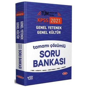 KPSS Genel Yetenek Genel Kültür Tamamı Çözümlü Soru Bankası 2021-Data Yayınları