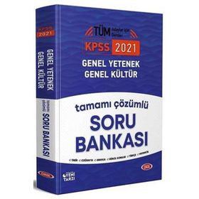 KPSS Genel Yetenek Genel Kültür Tamamı Çözümlü Soru Bankası 2021-Data Yayınları