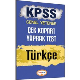 KPSS Genel Yetenek Türkçe Çek Kopart Yaprak Test 2017 - kollektif