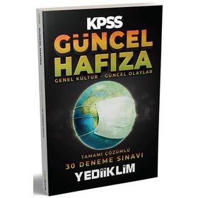 KPSS Güncel Hafıza Genel Kültür Güncel Olaylar 30 Deneme Çözümlü - Yediiklim Yayınları