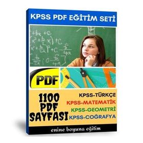 KPSS Hazırlık Eğitim Seti 1100 Sayfalık PDF Kitabı Enine Boyuna Eğitim