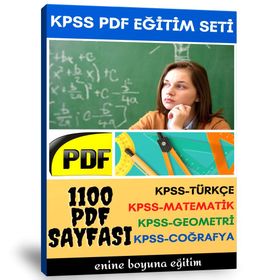 KPSS Hazırlık Eğitim Seti 1100 Sayfalık PDF Kitabı Enine Boyuna Eğitim