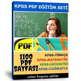 KPSS Hazırlık Eğitim Seti 1100 Sayfalık PDF Kitabı Enine Boyuna Eğitim