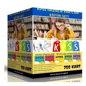 Kpss Hazırlık Kartları Eğitim Seti 750 Kart Enine Boyuna Eğitim