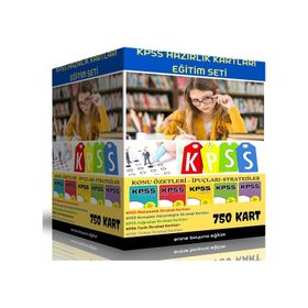 Kpss Hazırlık Kartları Eğitim Seti 750 Kart Enine Boyuna Eğitim