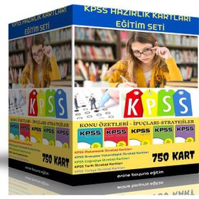 Kpss Hazırlık Kartları Eğitim Seti 750 Kart Enine Boyuna Eğitim