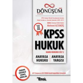 KPSS Hukuk - Kamu Hukuku Cilt 2: Anayasa Hukuku - Anayasa Yargısı