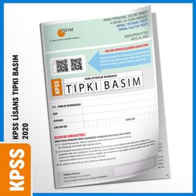 Kpss Lisans 2020 Ösym Çıkmış Soru Tıpkı Basım Türkiye Geneli Dijital Çözümlü Soru Kitapçığı