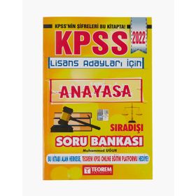 KPSS Lisans Anayasa Sıradışı Soru Bankası