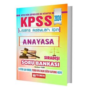 KPSS Lisans Anayasa Sıradışı Soru Bankası