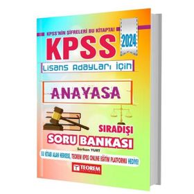 KPSS Lisans Anayasa Sıradışı Soru Bankası