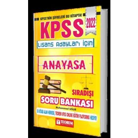 KPSS Lisans Anayasa Sıradışı Soru Bankası