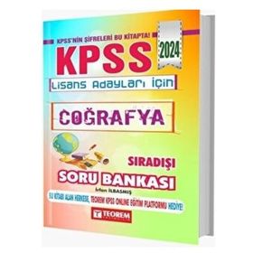 KPSS Lisans Coğrafya Sıradışı Soru Bankası