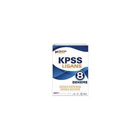 KPSS Lisans Genel Yetenek Genel Kültür 8 Deneme Master Work Yayınları